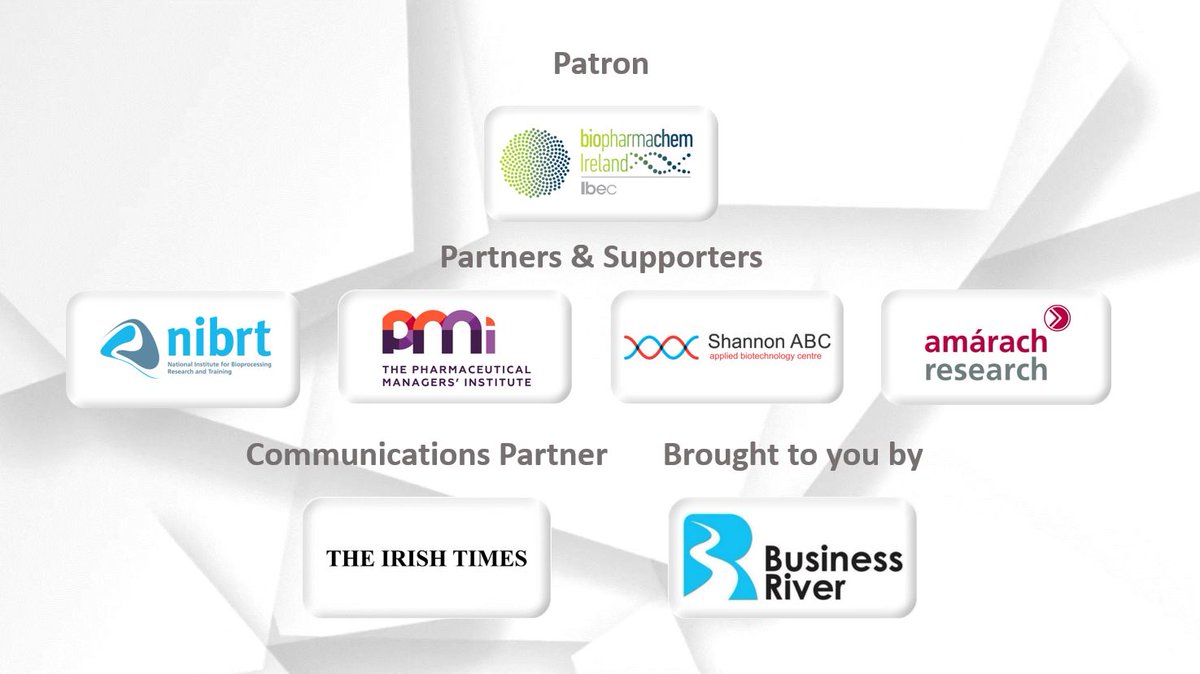 A very special thank you to the #PharmaAwardsIRL sponsors, partners, and supporters.