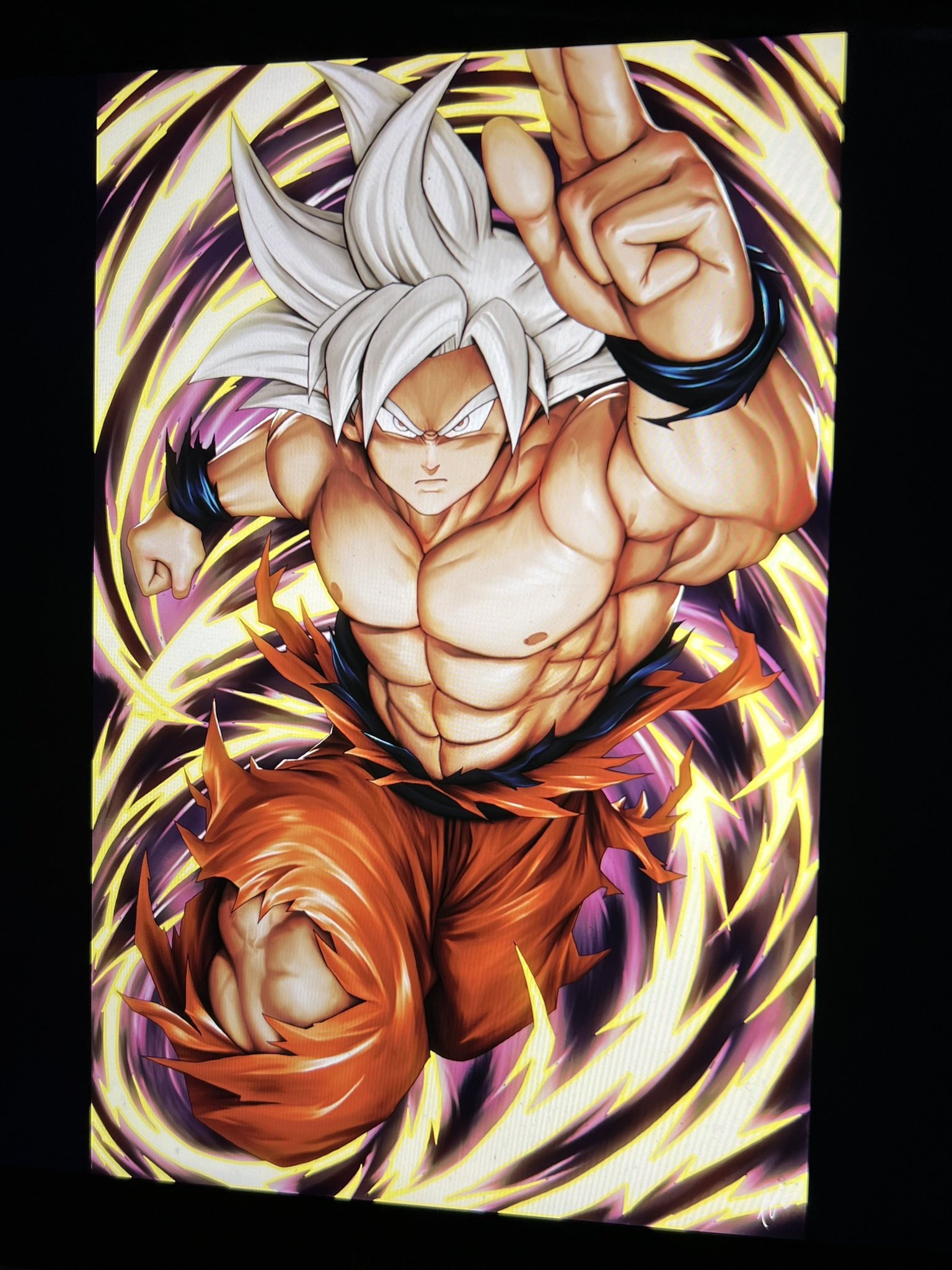 Dragon Ball Son Goku Ultra Instinct illustration, Goku Vegeta