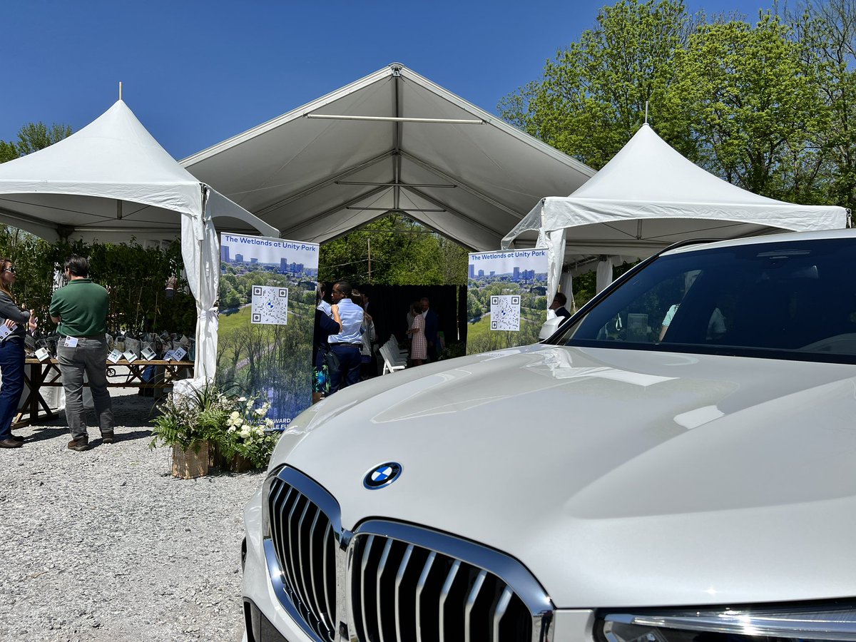 CityGreenville's tweet photo. Happening now! @BMW preparing to announce a major donation to Unity Park. #buildunity https://t.co/QJK91SrHBb