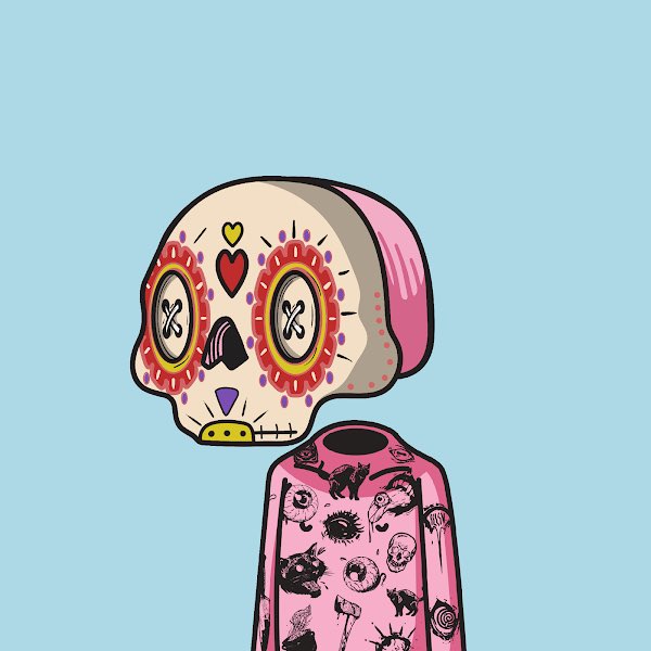 Twentythreetalk's tweet image. Los Muertos NFT Giveaway! 🎉💀

To Enter: 
- Follow me + @KibsNFT 
- RT &amp;amp; ❤️
- Tag 3 friends

@los_muertosNFT NFT (.3 ETH floor, $1000)

#NFT #NFTCommunity #nftart