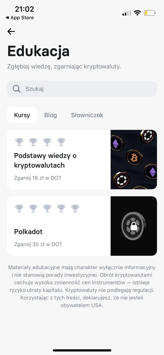 MaciejTomczyk3's tweet photo. Aplikacja Revolut wprowadza #krypto lekcje. I uwaga za edukację płaci tokenam. Dzieje się 😇🔥😎 #KryptoEkipa #kryptowaluty #Bitcoin #Polkadot https://t.co/EryA4miWRy