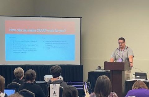 We had a full house for our presentation How to SIFT Through the CRAAP. Thanks to all who attended and to #txla22 for the opportunity. #TLATogetherAgain