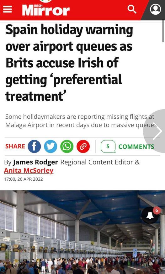 ha bah mince alors, ils ont manqué leur vol parce que il y avait trop d'attente  , et que les Irlandais sont passés avant , oh wait, les Irlandais sont toujours dans l'#UE, donc çà passe plus vite hein ,on avait prévenus aussi de çà.
#BrexitDividend