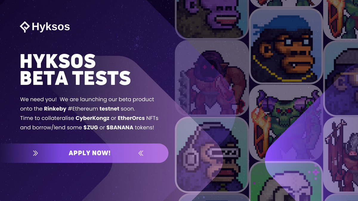 ⚔️Attention!🔥Testnet is LIVE!

Would you like to help us shape the future of self-repaying #NFT loans?

🤝 We’re looking for volunteers to give us valuable feedback and accelerate the official launch!
📜 Apply for testing forms.gle/LAK7MZNGJwofrP…
🎁 Contribute to #Web3 &amp; #DeFi!