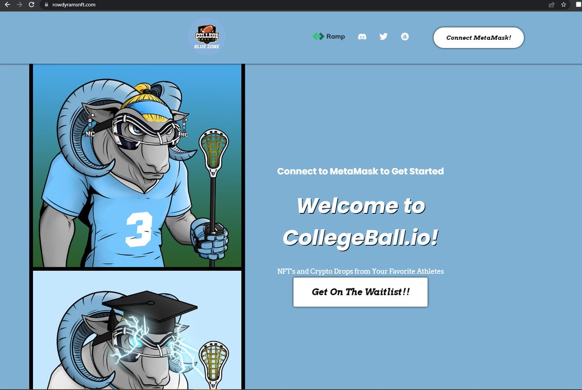 CollegeBallNFT's tweet photo. Our #Minting begins here at around 7pm EST : 

https://t.co/JgjO1JuCbX  

#NFT #NFTCommunity #NFTdrop 

MINTING BEGINS TONIGHT - Get Ready! 145 MATIC on #PolygonNFTs #NIL #GoHeels Support student-athletes and join our community on Discord: https://t.co/jZP8rAvSW1 https://t.co/9d8fsVHuHM