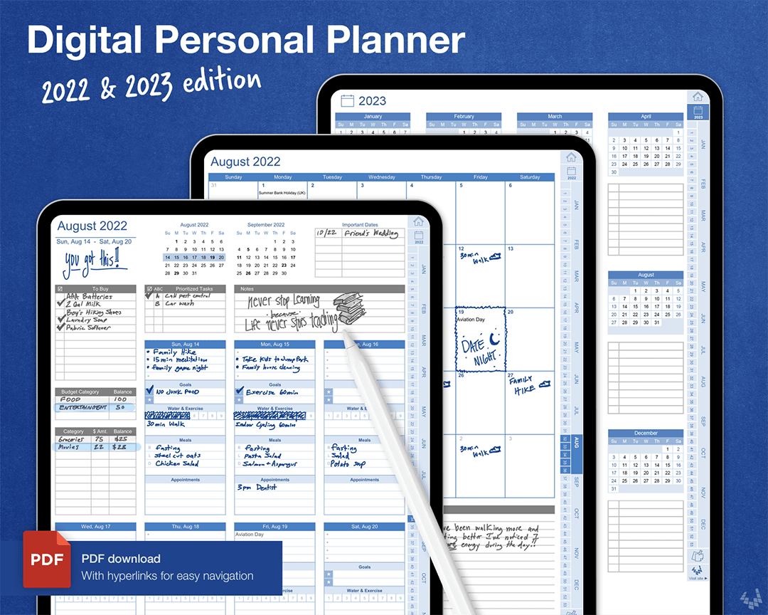 We created a new digital planner ideal for iPads and tablets. It's easy to import into your favorite note-taking app like GoodNotes and Notability! #planner2022 #digitalplanner 
etsy.com/listing/120502…