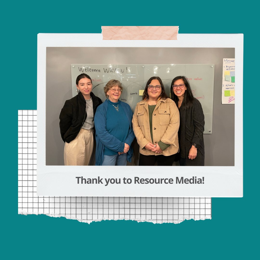 wscadv (@wscadv) on Twitter photo Last week several of our WSCADV staff members got together with non-profit PR firm <a href="/rmedia/">Resource Media</a> to reflect and plan on how we'll tell the story of the Domestic Violence Housing First project. Gratitude to Sian, Tiffany, and all the survivors and advocates who have made DVHF possible! Last week several of our WSCADV staff members got together with non-profit PR firm <a href="/rmedia/">Resource Media</a> to reflect and plan on how we'll tell the story of the Domestic Violence Housing First project. Gratitude to Sian, Tiffany, and all the survivors and advocates who have made DVHF possible!