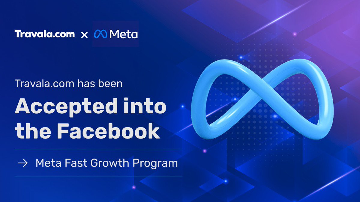 travalacom's tweet photo. https://t.co/CL8FxBfhms goes @Meta with #Facebook 😎

We're thrilled to announce that we've been selected to participate in the Meta Fast Growth Program! 🚀

Only 3% of companies are accepted into this exclusive initiative.

Learn more 👇
https://t.co/o3zM65lXb2 https://t.co/sF8uewzhdo