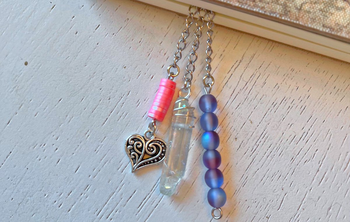 colorful crystal bookmark 🦋💜🌸