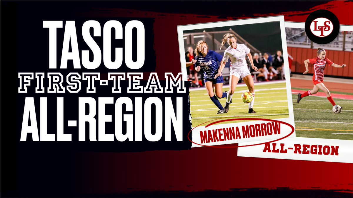 BHSLTS's tweet photo. BIG Congratulations to @makennamorrow18!!
🚨🚨FIRST TEAM ALL-REGION🚨🚨
🔥🔥Junior #18 Makenna Morrow🔥🔥
Just keep em' coming!🙌Way to go kid. Can't wait to see what your bring next season!👀 #tasco #captainthings #awards #tigergrit #allregion ⚽️🥇😤 https://t.co/mddKpBe6FV