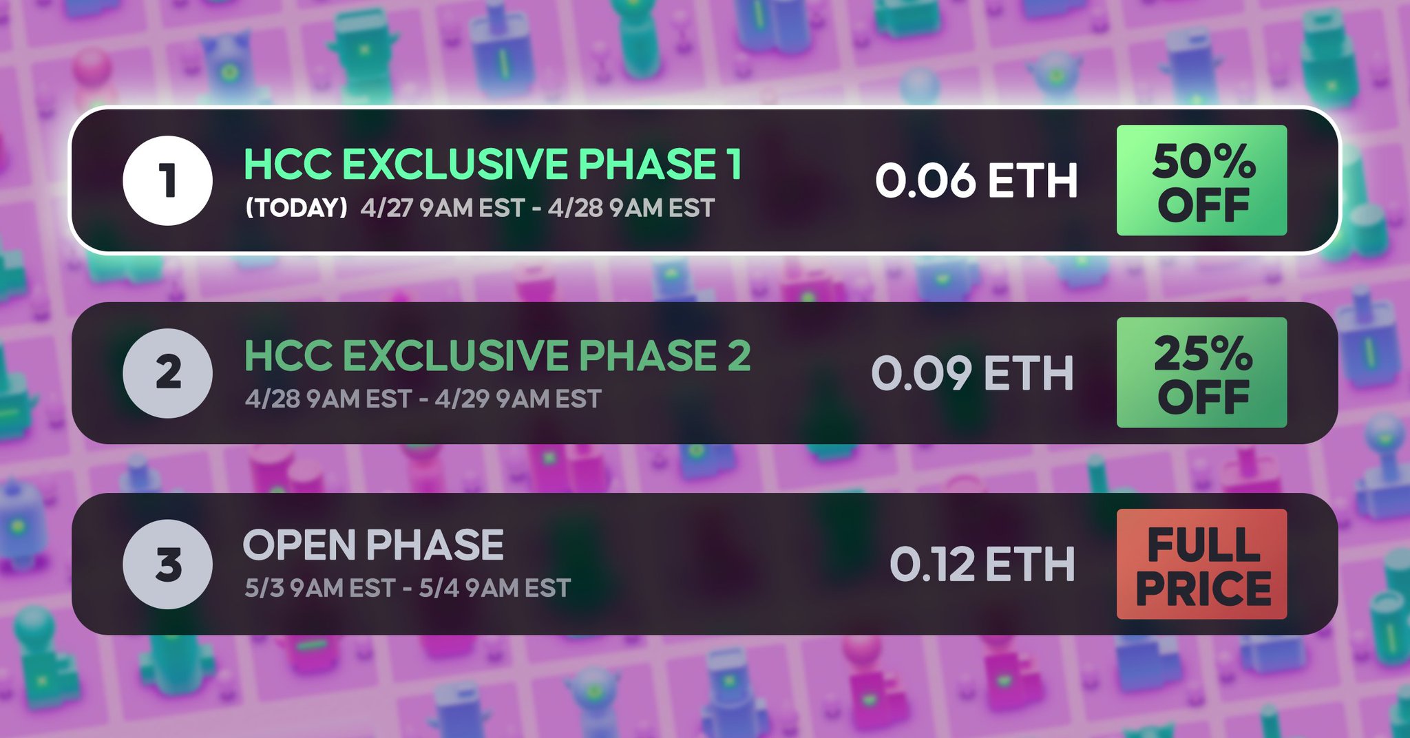 Highrise on Twitter "Today is PHASE 1 of the Highrise LAND Presale. It