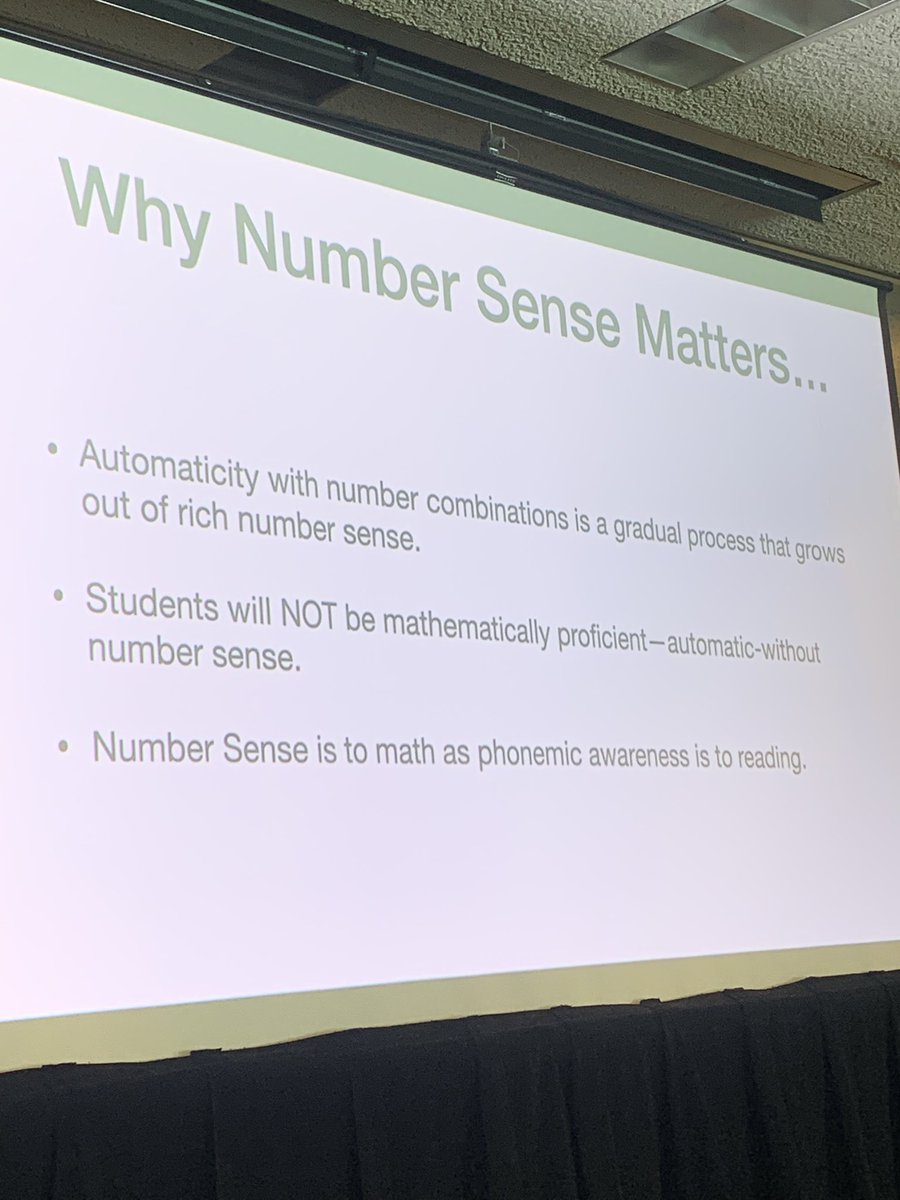 “Number sense is to math as phonemic awareness is to reading!” 🤔💡 #MRCONF22 #sd113a