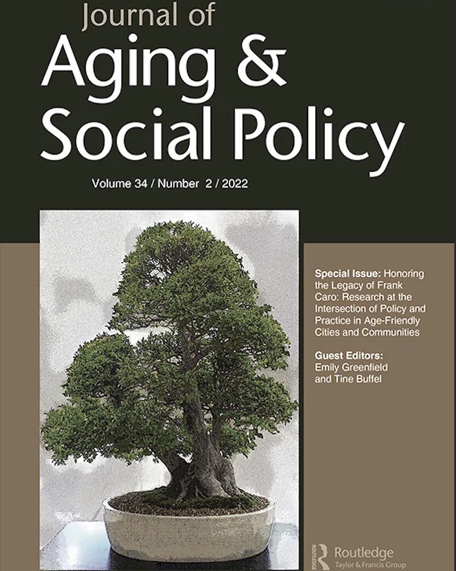 Congratulations to Drs. Keyes, Collins, and Tao for publishing their new article titled Aligning Policy, Place, and Public Value: Planning Age Friendly Cities in Municipal Organizations.