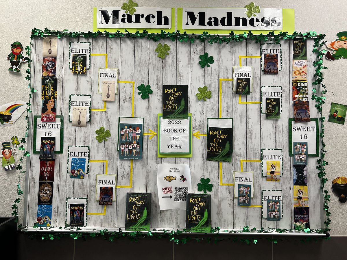 McCormickMSLib's tweet image. We’ve wrapped up March Madness! Congratulations to our champion Don’t Turn Out the Lights by Jonathan Mayberry! #McCormickTigers #HaysLib