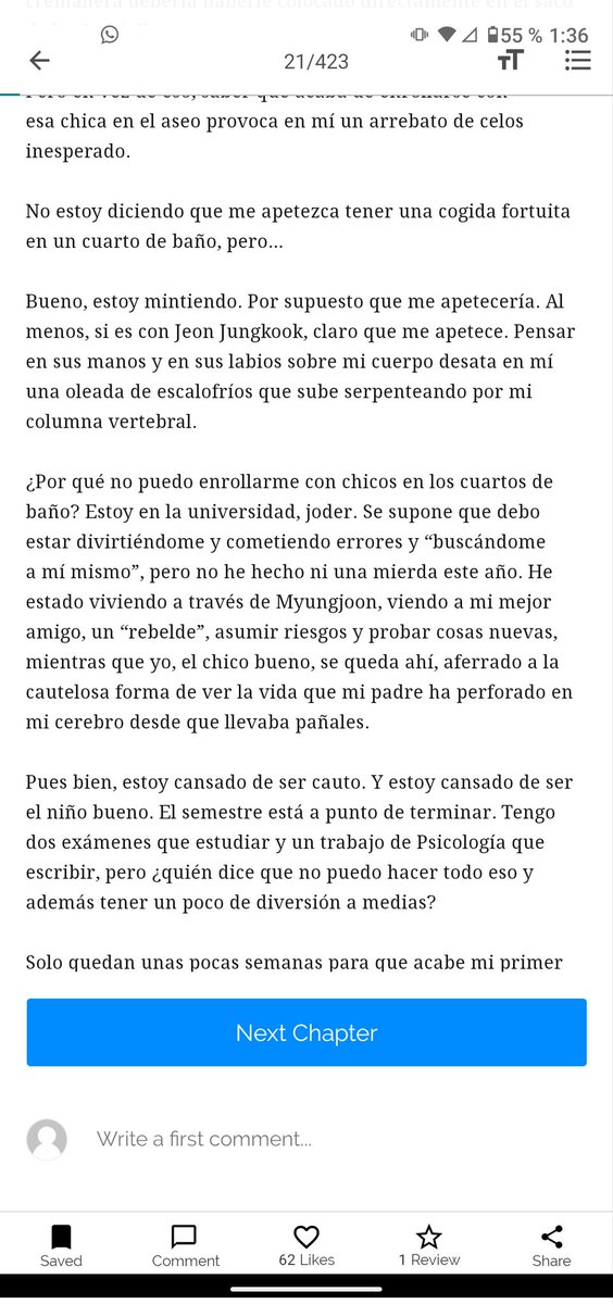 Sextans_95's tweet photo. @parkhaseob Hola he tenido un problema con las lecturas 
Sale recortado el cap no se si sea problema mío o de la app o como????
Alguien ayuda!!!!!!! https://t.co/zZWmEzACrT