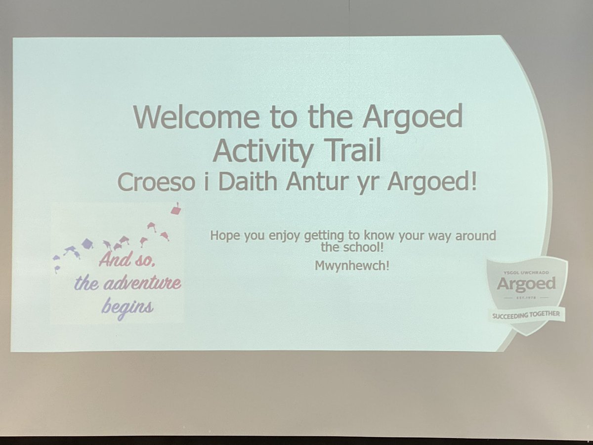 Welcome to day 2 of the Transition Activity Trail - great to see you all #succeedingtogether