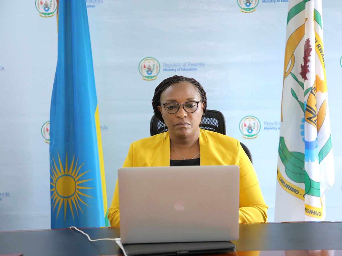 Rwanda_Edu's tweet photo. This afternoon, Minister of Education @Dr_Uwamariya virtually attended the 21st Conference of Commonwealth Education Ministers (CCEM) taking place in Nairobi, Kenya from 27–28 April 2022 under the theme ‘Rethinking Education for Innovation, Growth &amp; Sustainability post-Covid-19’. https://t.co/clhT5IY8HQ