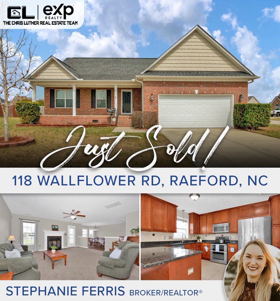 Congratulations to team agent Stephanie Ferris and her seller clients for closing on this Raeford home today! 🥳 🏠

#justsold #happysellers #topdollar #fayettevillenc #raefordnc #fayettevillerealestate #fayettevillerealtor #chrislutherteam #exprealty