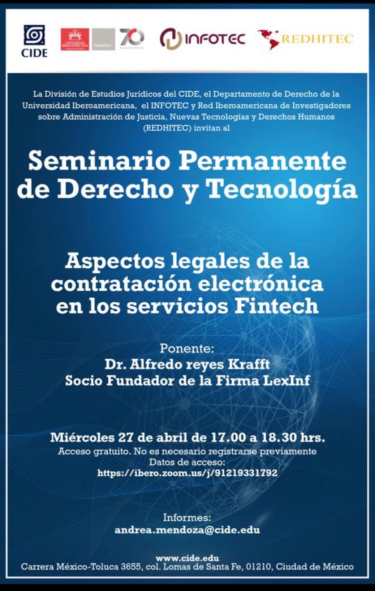 LexInformatica's tweet image. Cordialmente invitados