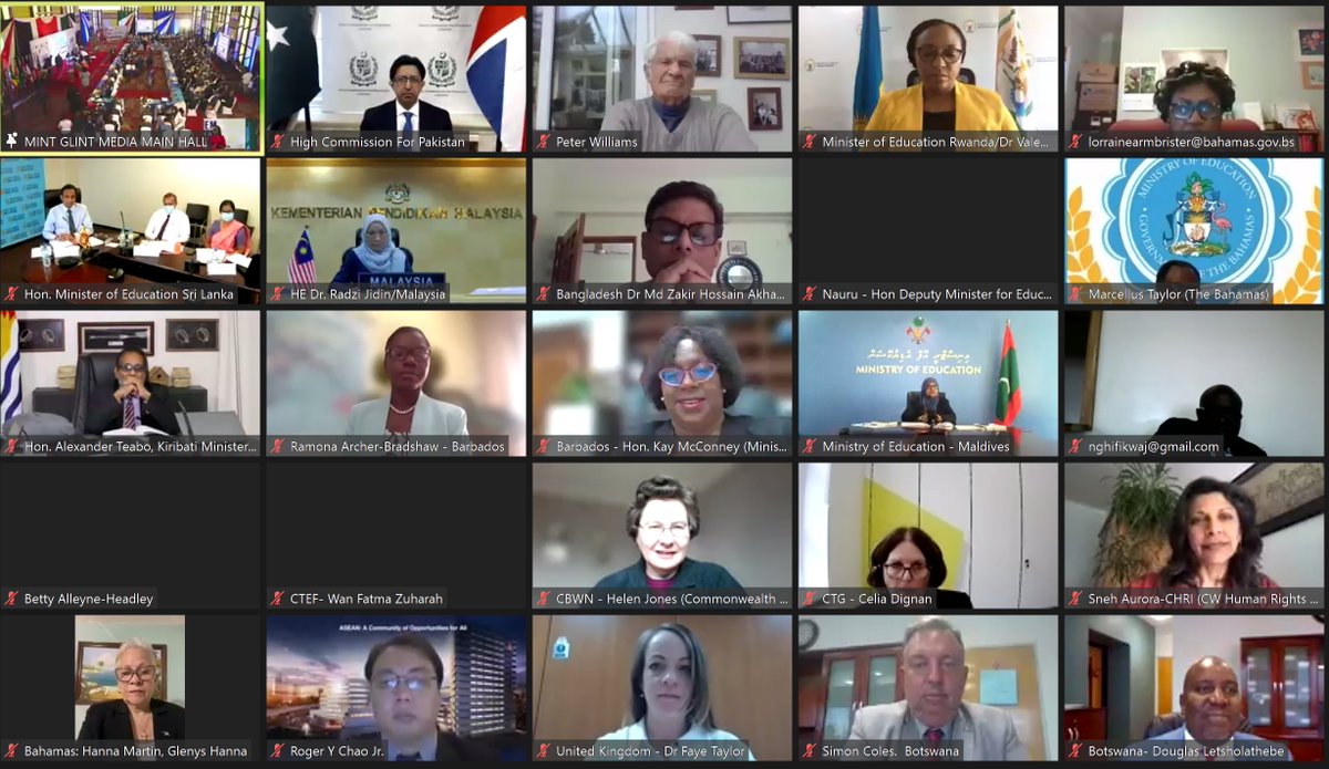 Rwanda_Edu's tweet photo. This afternoon, Minister of Education @Dr_Uwamariya virtually attended the 21st Conference of Commonwealth Education Ministers (CCEM) taking place in Nairobi, Kenya from 27–28 April 2022 under the theme ‘Rethinking Education for Innovation, Growth &amp; Sustainability post-Covid-19’. https://t.co/clhT5IY8HQ