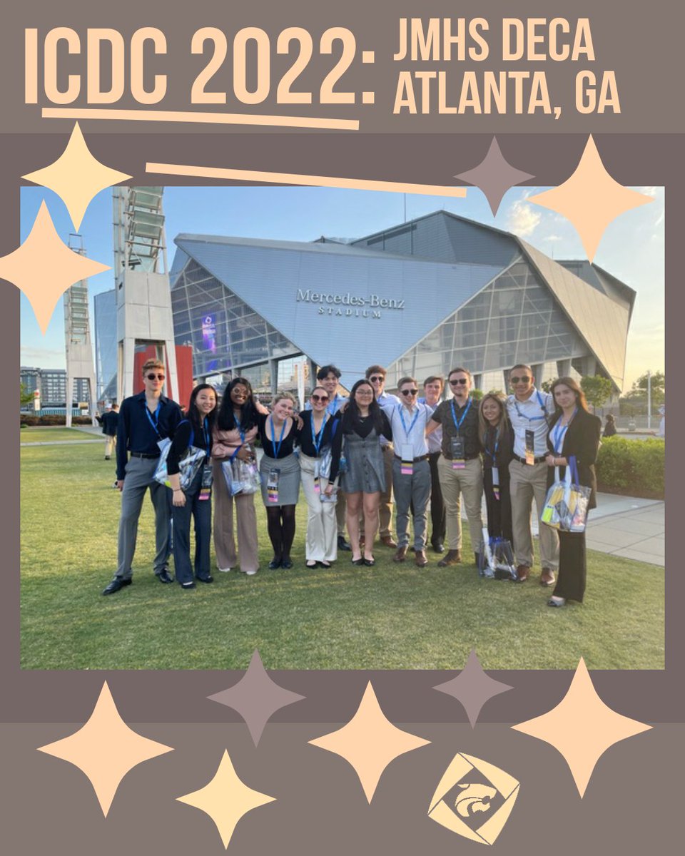 JMHSDECA's tweet photo. And like that, #ICDC2022 has come to a close! 🔷️

JMHS #DECA broke chapter records this year, heading to Atlanta with a total of 8 competitors, 6 Leadership Academy participants, and a very special VIP, NJ State President Prem Janii!

#ICDC THREAD ⬇️ https://t.co/31JUIuc8Mt