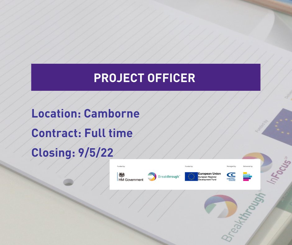 UPJobs_Cornwall's tweet photo. Join the Unlocking Potential team as a Project Officer!
We’re looking for somebody enthusiastic and supportive to join our amazing operational support team, contributing to the seamless delivery of the Breakthrough 2 programme.
See details and apply: https://t.co/7ujlUAxZBi https://t.co/i5ObjWVpmA