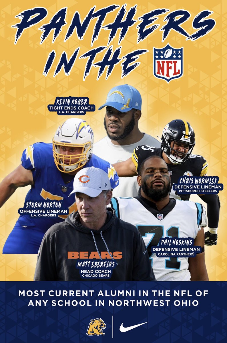 ToledoWhitmerFB's tweet photo. Getting to the NFL is one thing, staying in the NFL is another.

Who’s next? #PanthersInThePros https://t.co/yf1M9LtYZL