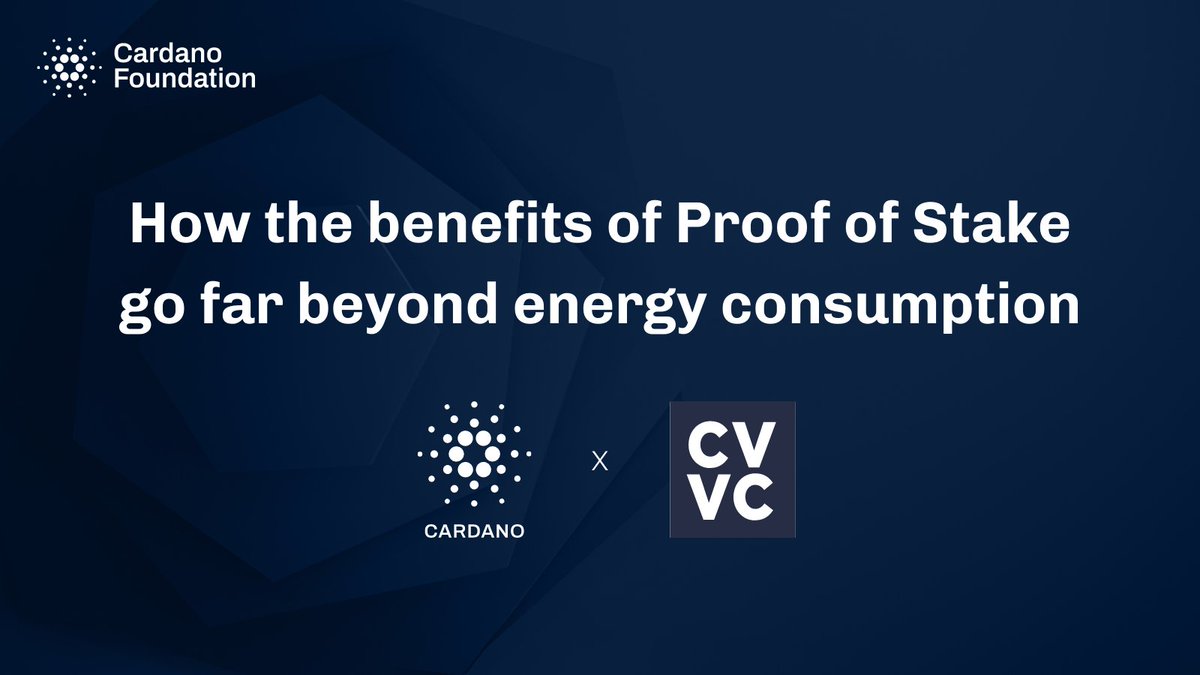 NEW BLOG 👀

"The #ProofofStake (#PoS) consensus mechanism deployed by the Cardano #blockchain offers low energy consumption, security, and scalability..."

Check out the article in collaboration with CV VC <a href="/CV_Labs/">CV Labs</a> 👉 bit.ly/3EQ1uG6