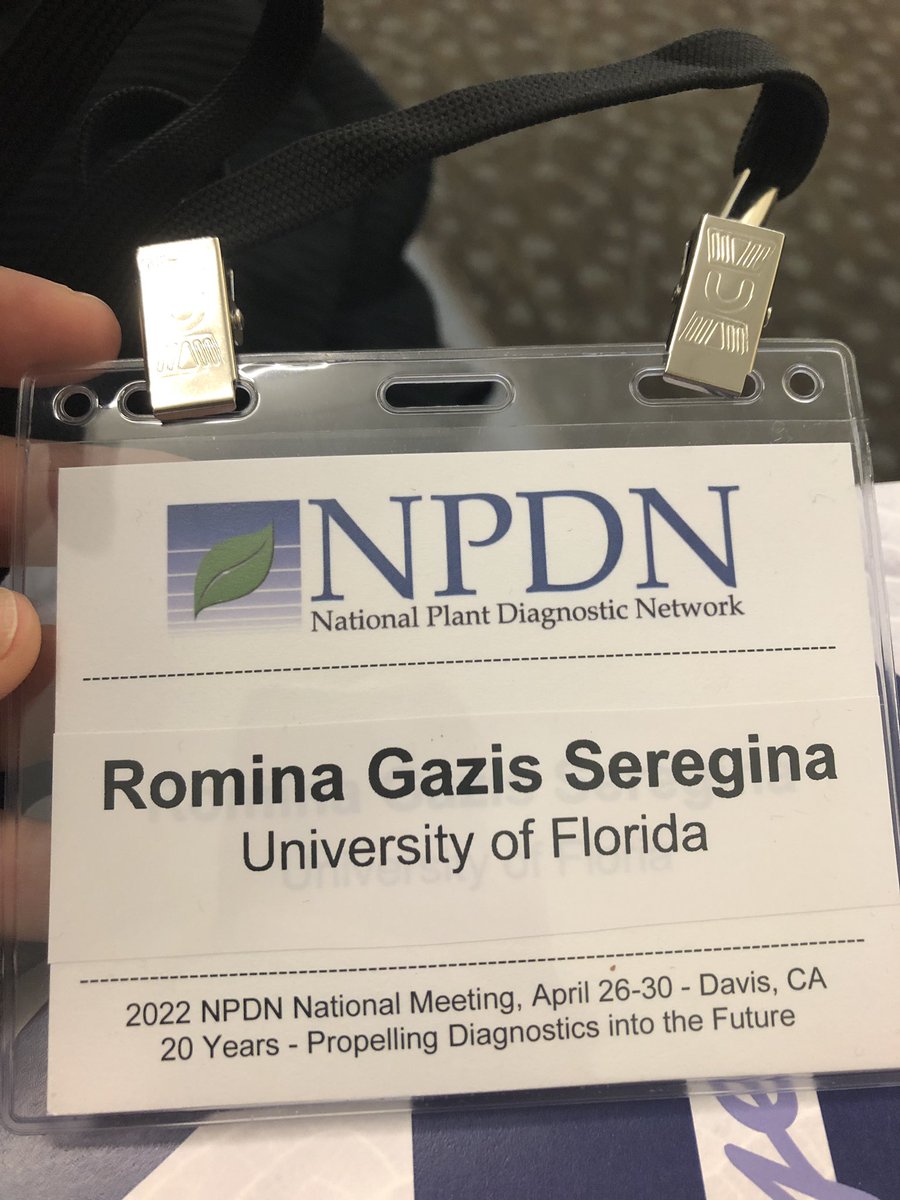 ClinicPlant's tweet image. Excited to be among my fellow diagnosticians! #NPDN #plantdoctor @APS_Extension @NPDN @plant_clean @plantdisease @UFTropical @UFPlantPath