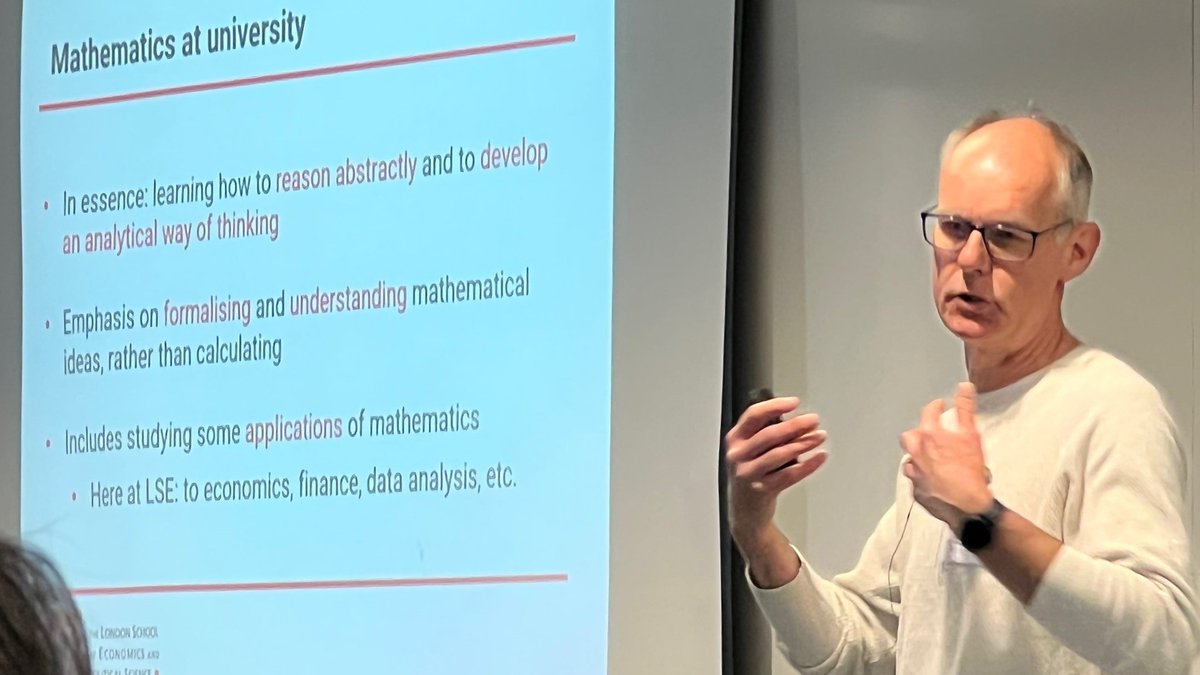 LSEMaths's tweet photo. We had a great afternoon with our offer holders today! 😍 We're looking forward to Welcome 2022 already! #partofLSE #offerholders #mathematics https://t.co/oQV3FHzCdp