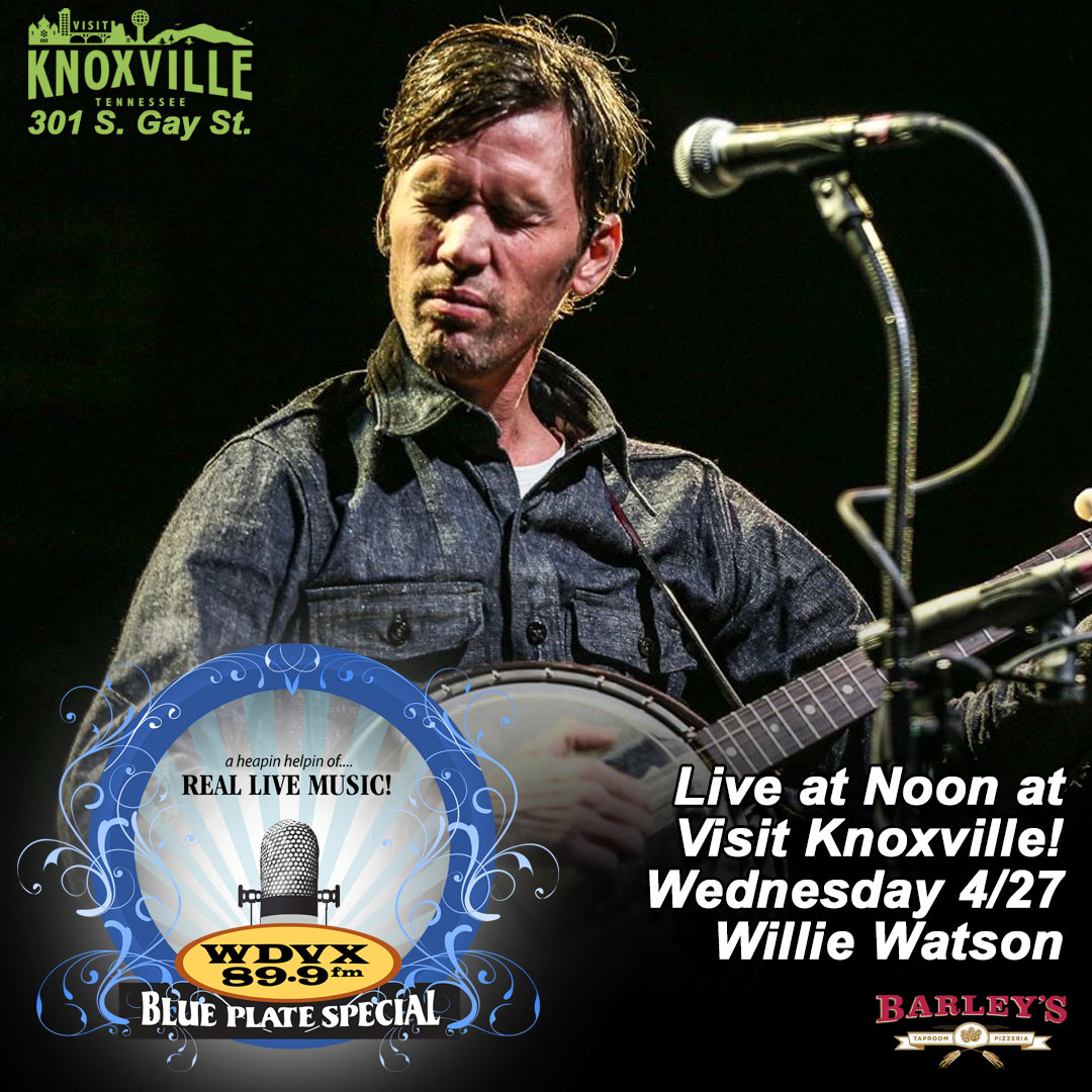 Today at 12pm EST - Willie is live on <a href="/WDVX/">WDVX</a>'s Blue Plate Special! 

Be a part of the live audience at Noon at 
<a href="/visitknoxville/">Visit Knoxville</a>
 
Tune in at 89.9, 102.9 or 93.9 or listen online at  wdvx.com/listen/