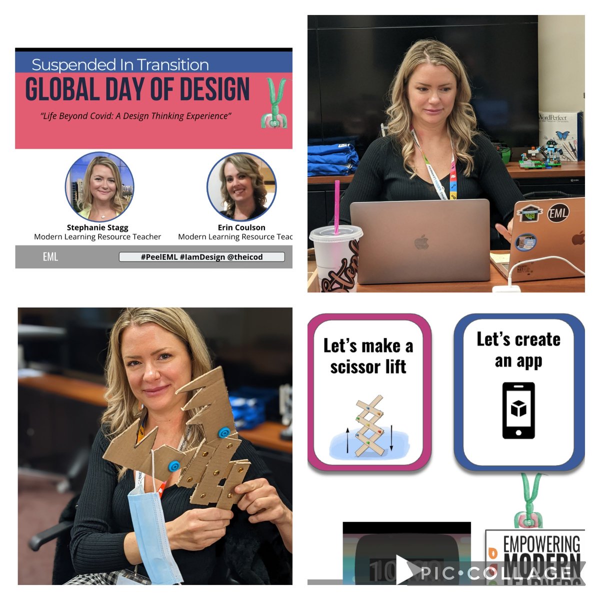 MmeCoulson's tweet photo. We hope that you are enjoying the maker moments and design thinking pathways brought to you @PeelSchools as part of International Design Day #iamdesign @theICoD. We are rethinking solutions to problems amplified by the pandemic and taking action with the #SDGs. #PeelEML https://t.co/EYPP4fONzJ