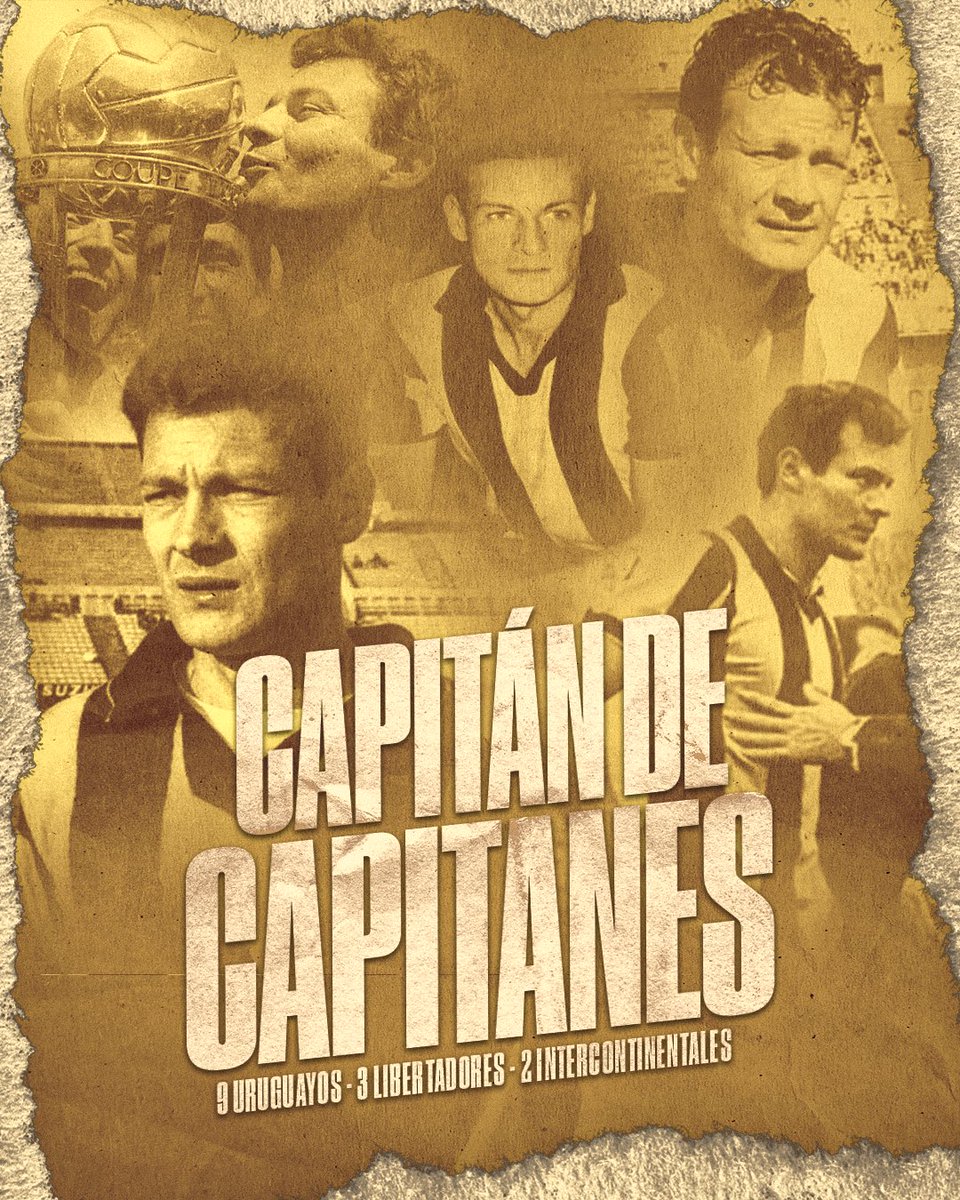 OficialCAP's tweet photo. #UnDíaComoHoy nacía Néstor "Tito" Gonçalves ©️. Jugó toda su carrera en Peñarol donde conquistó 9 Campeonatos Uruguayos, 3 Copas Libertadores, 2 Copas Intercontinentales y una Supercopa de Campeones Intercontinentales. 

¡Siempre en el corazón de los Carboneros! 🖤💛 https://t.co/fbUAQosO4I