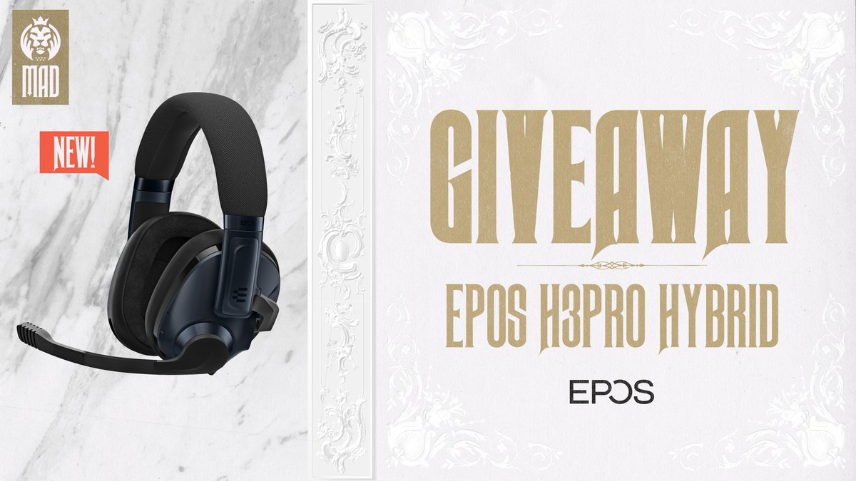 MovistarKOI_en's tweet photo. We are celebrating the release of the new EPOS H6PRO Hybrid, and we want YOU to have this amazing headset!!

To participate you just need to:

🔁 RT
🤝 Follow @eposaudiogaming and @MADLions

(ends 04/05/2022)

#goMAD #EPOSgaming #ThePowerOfAudio https://t.co/u8Dfm6hwrj