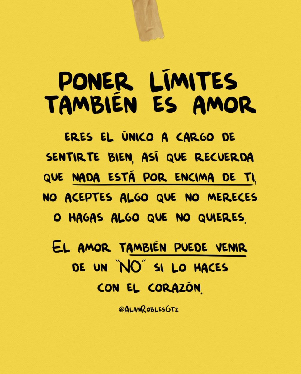 alanroblesgtz's tweet photo. Poner límites también es entregarte amor y entregarlo a los demás. https://t.co/vVECVOVSz4