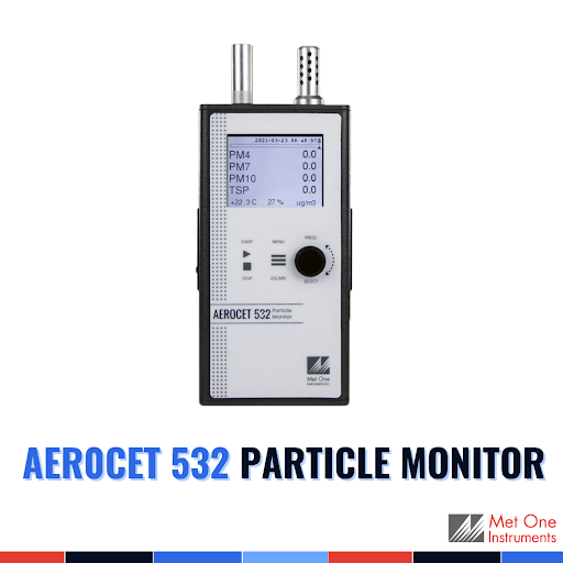 met_one's tweet photo. Measuring both #particlemass &amp; #particlecount, the Aerocet 532 is the perfect addition to any #IAQ expert’s tool kit. This sleek #handheld #sensor simultaneously measures &amp; records PM1, PM2.5, PM4, PM7, PM10, and total suspended particulate (TSP).

https://t.co/pEvlKXgXSl https://t.co/UYjT87JKon