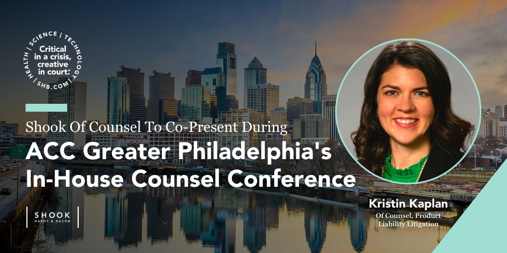 In "Real World Evidence vs. Privacy," Of Counsel Kristin Kaplan will discuss how the <a href="/US_FDA/">U.S. FDA</a> is likely to approach the competing interests of companies' use of artificial intelligence and real-world evidence regarding privacy. <a href="/accgp/">ACC Greater Philly</a> fal.cn/3o7Wc