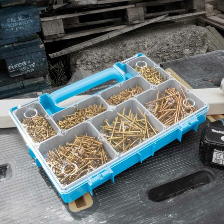 This robust and convenient compact case is complete with 1000 extreme performance wood screws across 7 removable compartments 😍

Who wants to get their hands on this?!

#OptimumDesign
#MaximumPerformance