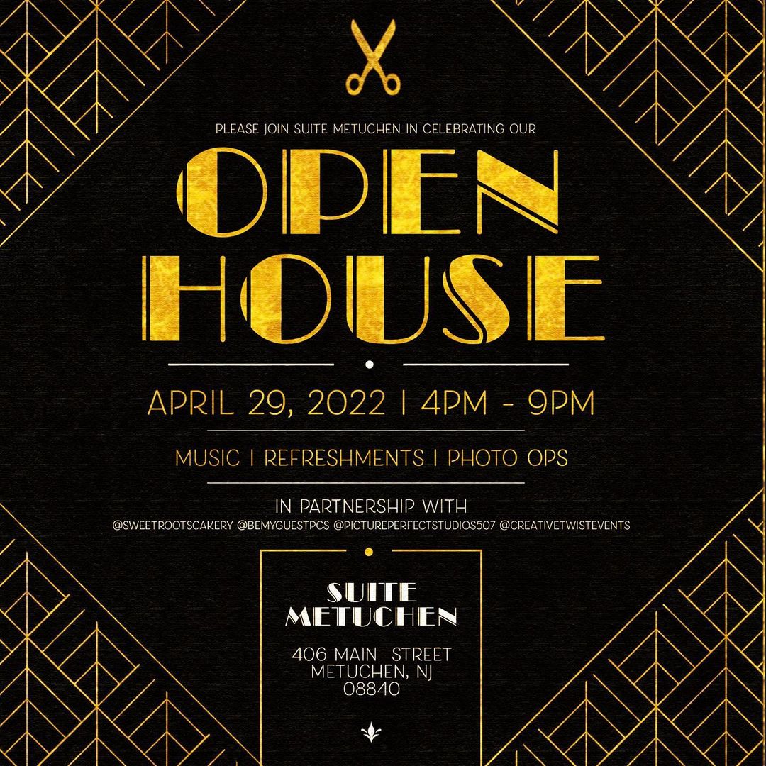 Fear not, our open house is here! Suite Metuchen has been two years in the making and we as a family operated business have be overwhelmed with the love and support that has been given thus far. We are forever grateful!