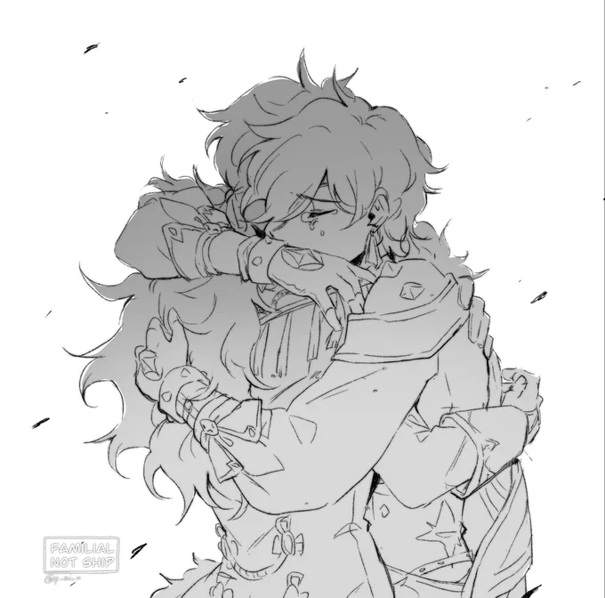 The world is cruel.
-
(Platonic/no ship) Giving you guys a dose of Diluc and Kaeya today. Will I murder them tmr who knows that's for me to know and for you to find out 