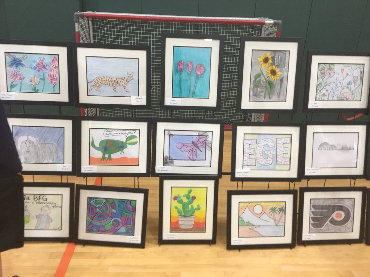 EGEroadrunner's tweet photo. EGE Art Show is up looks incredible! Hope to everyone tonight from 5:30-7:00 in our gym! @WestChesterASD @SaraMMissett @EGEMrsMcCloskey @egepemrsmartin @MissKForeman @missdisiro @MissHaugh @EGEMrsSchmitt @Merritt5EGE @MrsDoorley @LNiedelman3 https://t.co/MihYlmy6bG