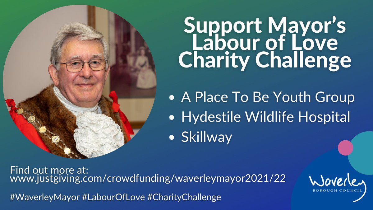 MayorWaverley's tweet photo. As #WaverleyMayor, I really enjoyed fundraising for my charities #Hydestile, #Skillway & #APlaceToBe especially during #MyLabourOfLove😊Thank you to them all & to those who have supported me😊👏 To read more about my year as Mayor visit my blog here: https://t.co/PV9qDoUoav https://t.co/IsQOFiWV6t