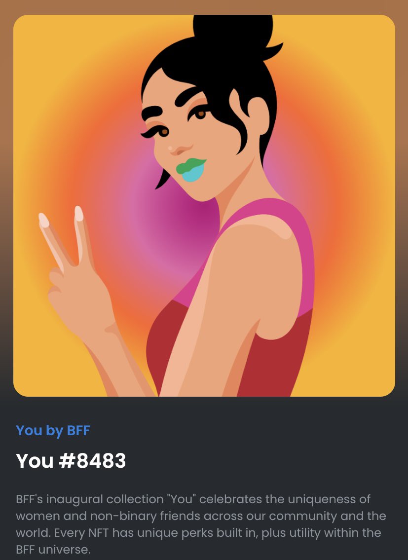 sagalrock's tweet photo. Minted my first PFP thanks to @MyBFF and some amazing friends.  Thanks to #gwynethpaltrow for posting on her insta story about a YouTube event 3 months ago. Who would of thought it would lead to this. I’ll be HODL to these two. https://t.co/eLwvmuxPUJ