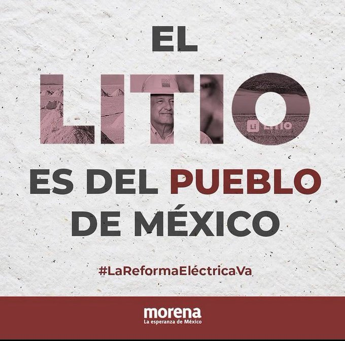 BenitosJuarezs's tweet photo. Hoy AMLO dijo que @m_ebrard se encargará de preparar un encuentro entre los países productores de litio o con potencial de exportarlo, para intercambiar experiencias.

#Amlitio será una realidad🙌
Ahora sí, ningún facho ni empresa extranjera se apropiará de este recurso. https://t.co/USt6Fa5zEt