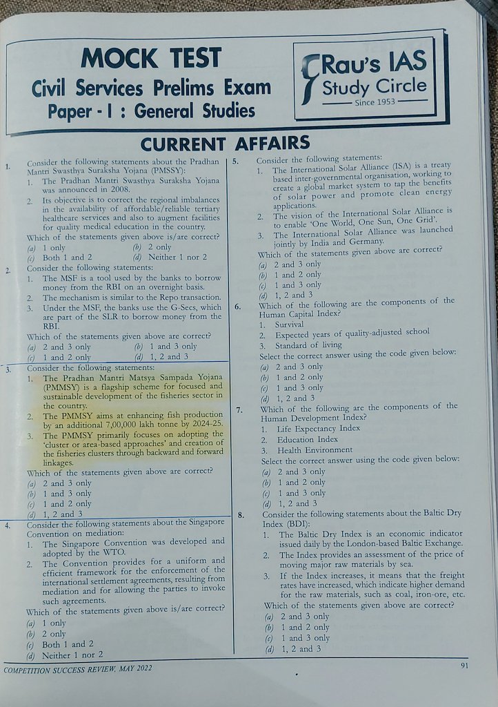 poojaraman78's tweet photo. What a feeling...
When u open pages of a competitive magazine's latest issue only to find that a mock test paper features an imp question related to one of the schemes of your deptt.
@FDepar2
π
#amazed
#magazines #competitionsuccessreview https://t.co/JyeroVAUS4