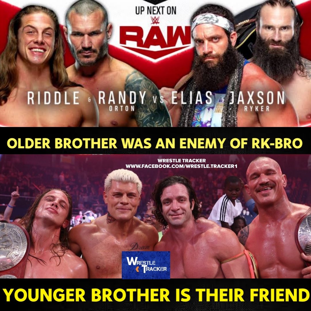 wrestletracker1's tweet photo. And people say Elias and Ezekiel are the same 😏
#WWERAW #OrtonWeek https://t.co/r7Wb9J3vIN