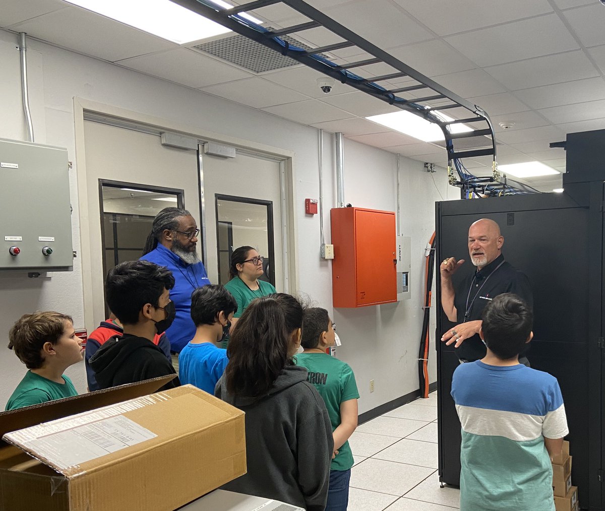 Technology got the awesome opportunity to host the <a href="/gheeagles/">Greenwood Hills Elementary</a> Tech Team today! Highlight was checking out the server room.