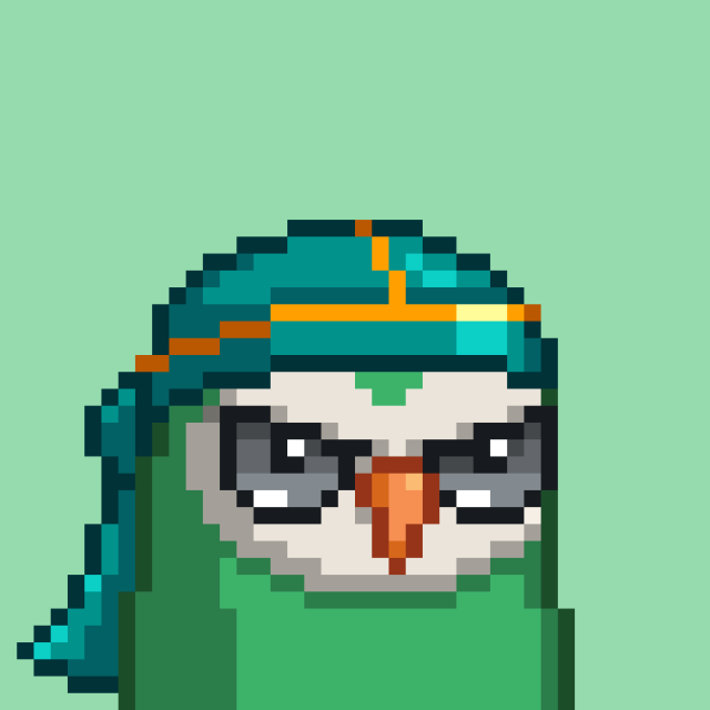 kevinrose's tweet photo. Jon Gray designed the durag @moonbirds attribute, stitching layout, color, etc., excited to gift him this birb today: ( also, if you haven't seen Jon's TED talk, it's a must-watch: https://t.co/gDy7t3bZog ) https://t.co/OtlbyYragX