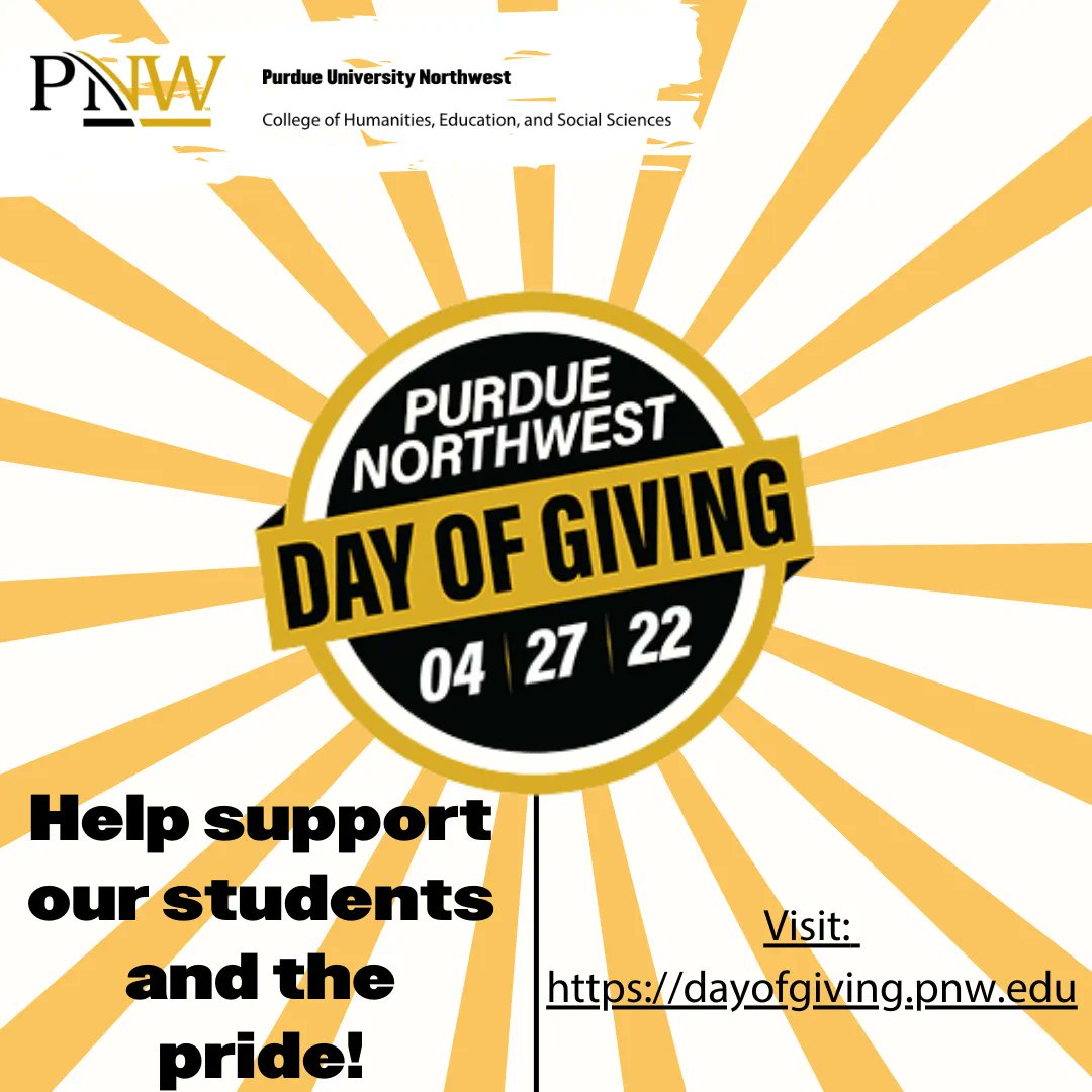 Day of Giving is officially here! Support CHESS, students, and faculty by donating today! 😎 #PNWDayofGiving #pnwchess Follow the link: buff.ly/3ki4orV