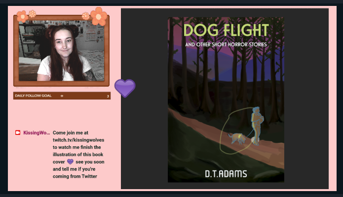 Floralfables's tweet photo. I'm live now-- it's been a minute since I've streamed but I'm so excited to be back eek!!! #smallstreamer #illustrationstreamer #artstreamer #smallstreamersconnect #bookcoverdesign #bookcoverillstration #illustration https://t.co/Et38lm4HoC